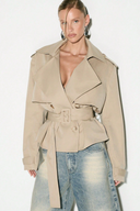 Lana Cropped Trench Jacket