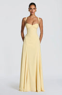 Clémence crepe sweetheart maxi dress