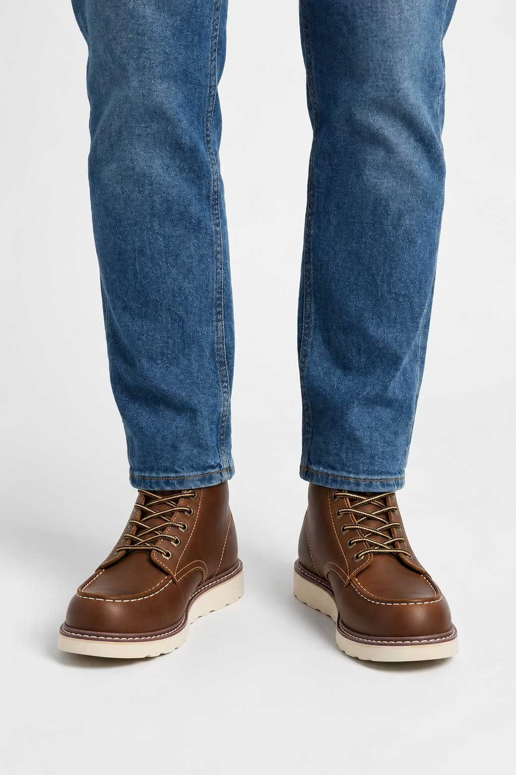 Homme Bottes Hautes à Lacets