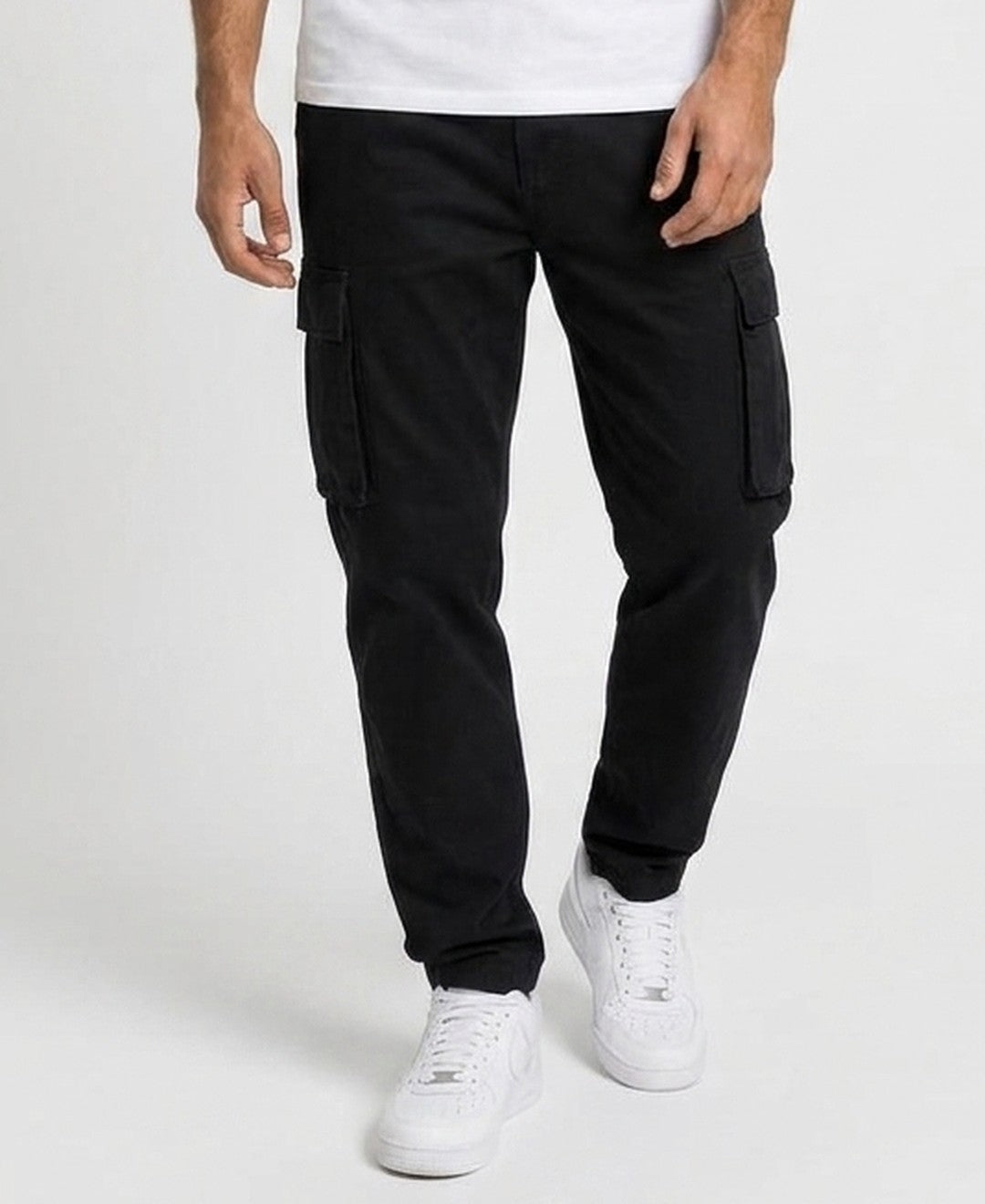 Reid Cargo Trousers in Black 9:11 hero