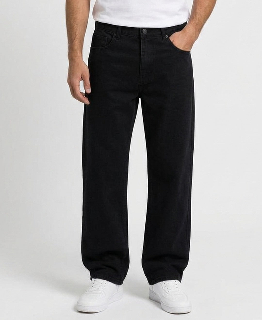 Elliot Wide Leg Jeans in Black 9:11 hero