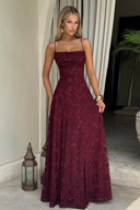 Violaine floral devoré maxi dress