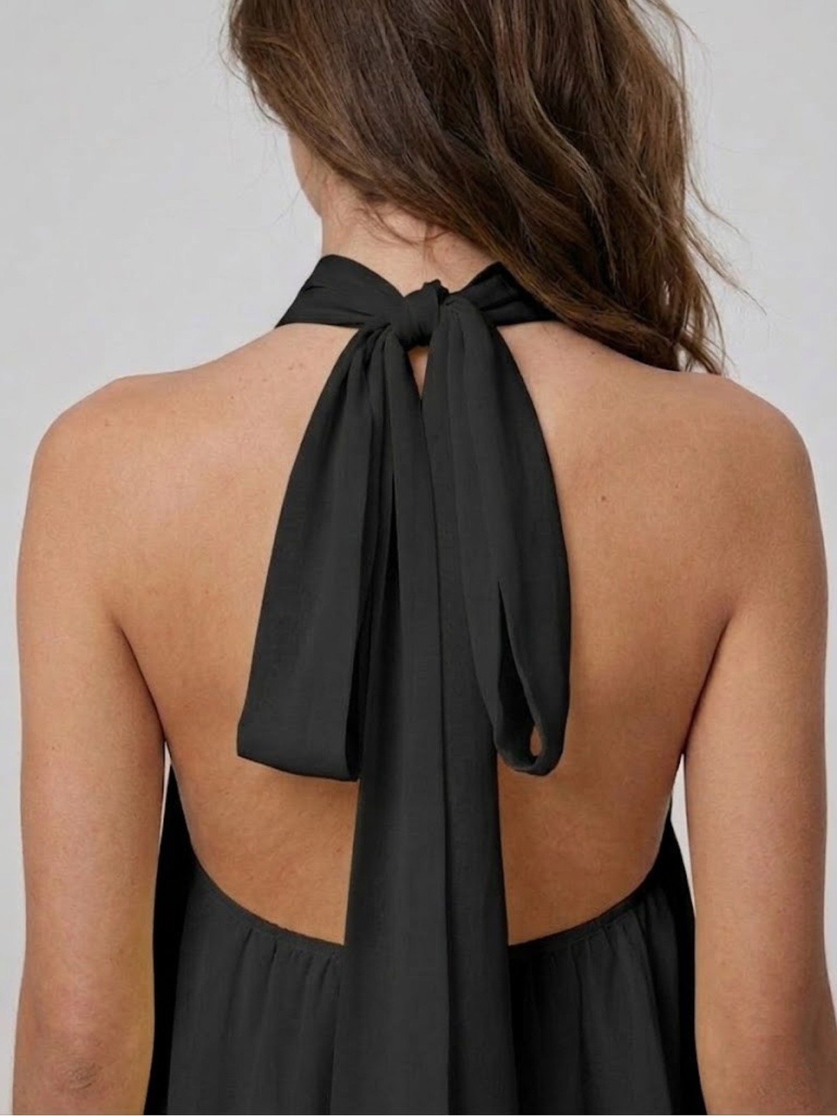 Evelyne halter chiffon mini dress