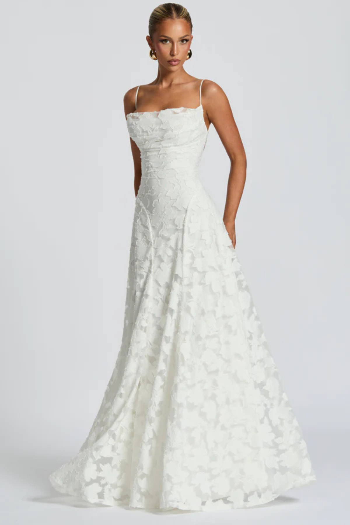 Violaine floral devoré maxi dress