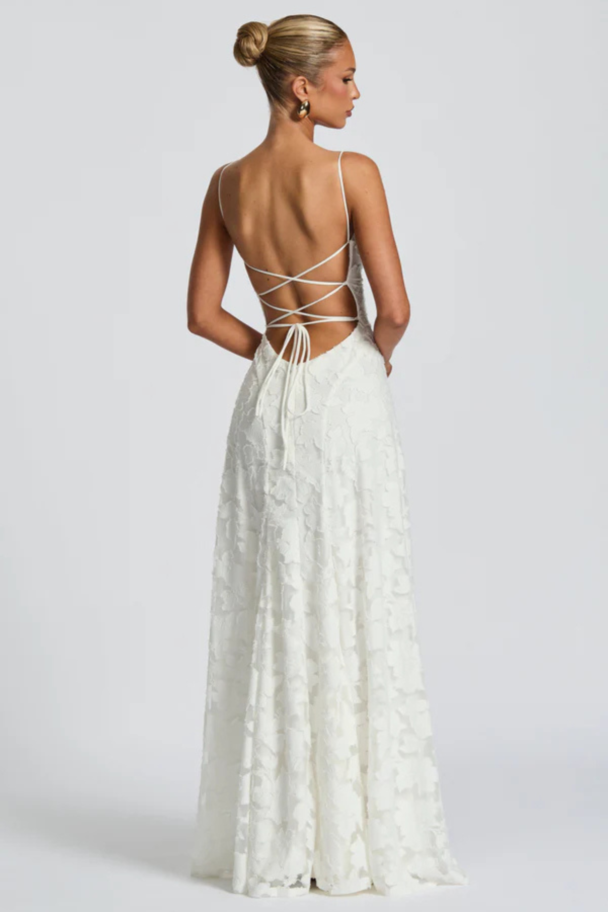 Violaine floral devoré maxi dress