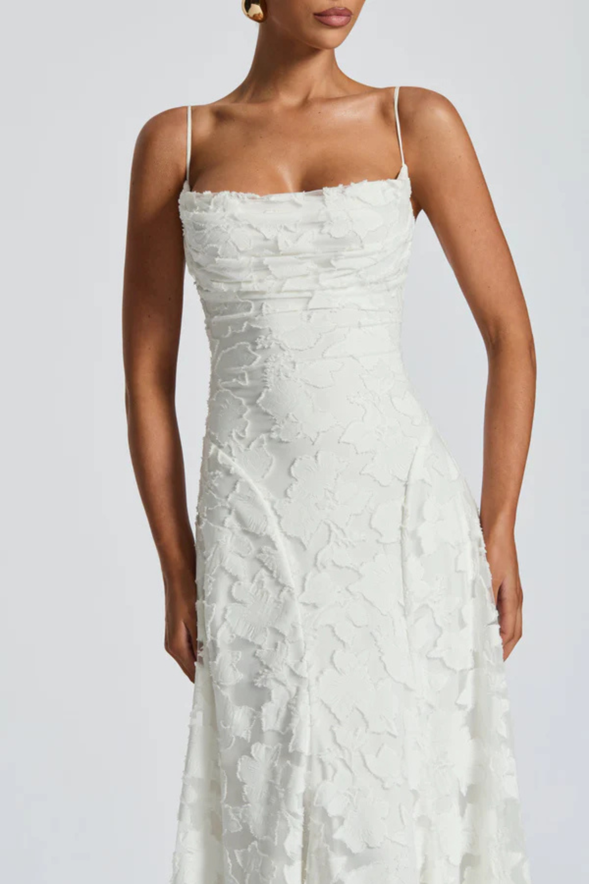 Violaine floral devoré maxi dress