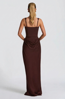 Cybéle corset square neck maxi dress