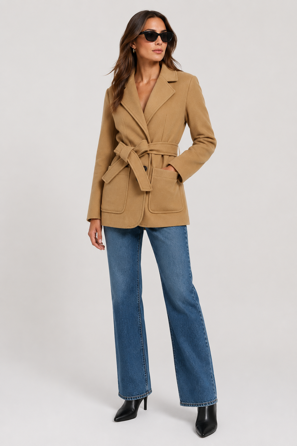 Trench-coat Mia en laine