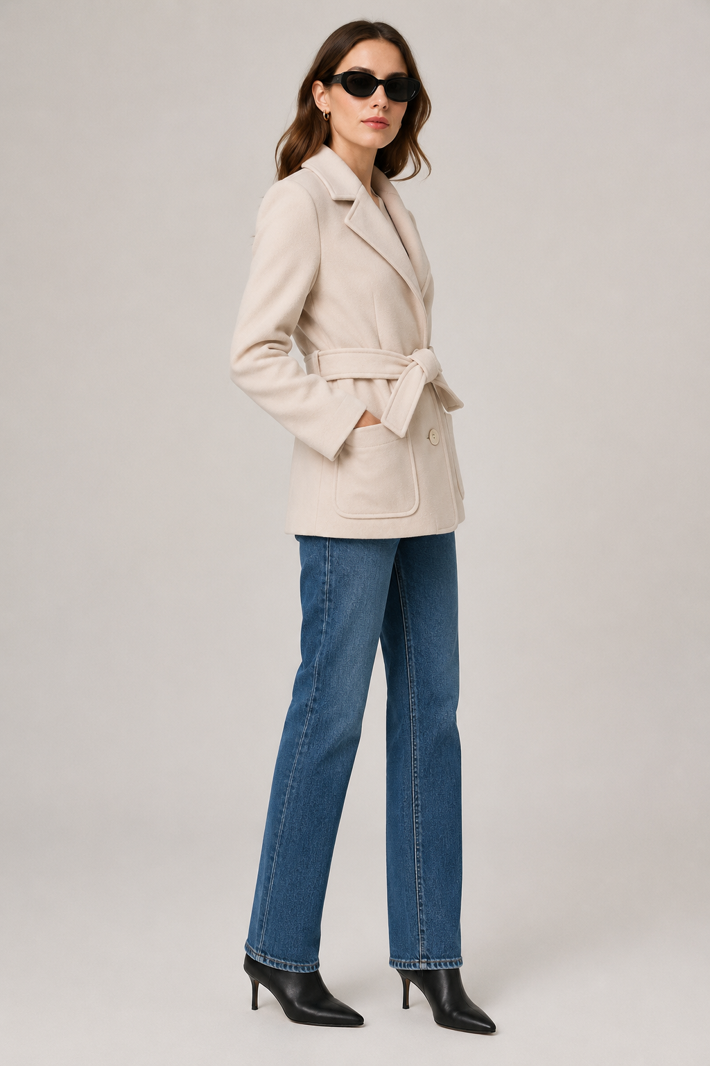 Trench-coat Mia en laine