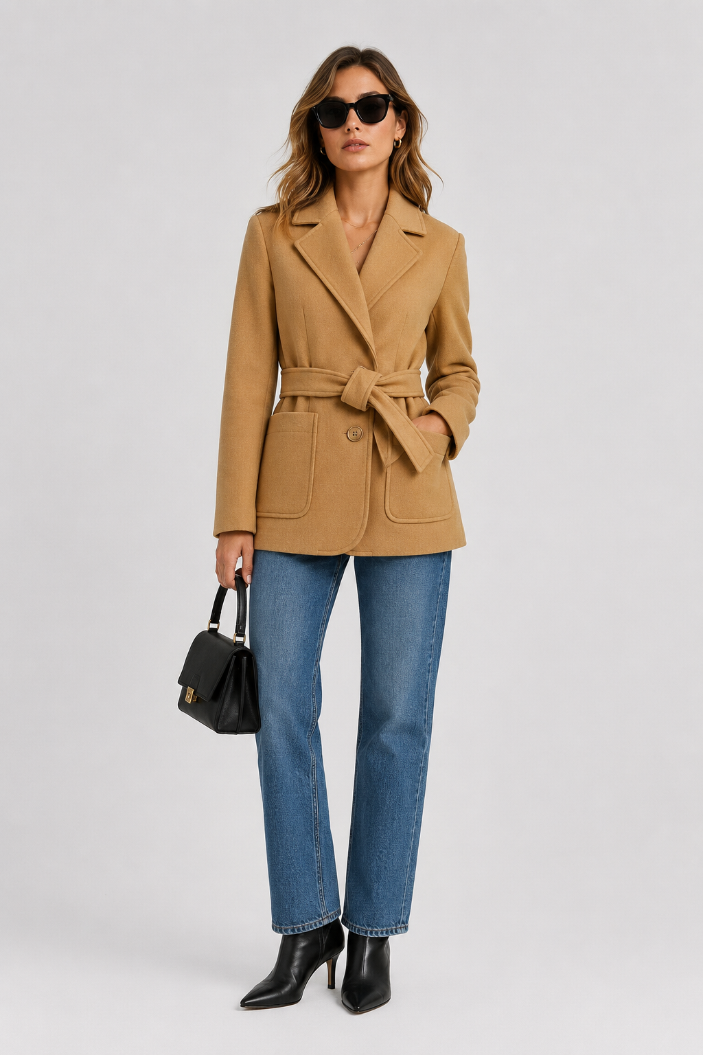 Trench-coat Mia en laine