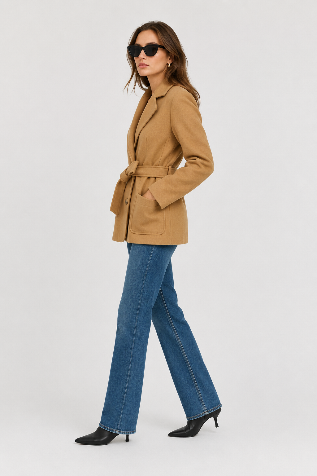 Trench-coat Mia en laine
