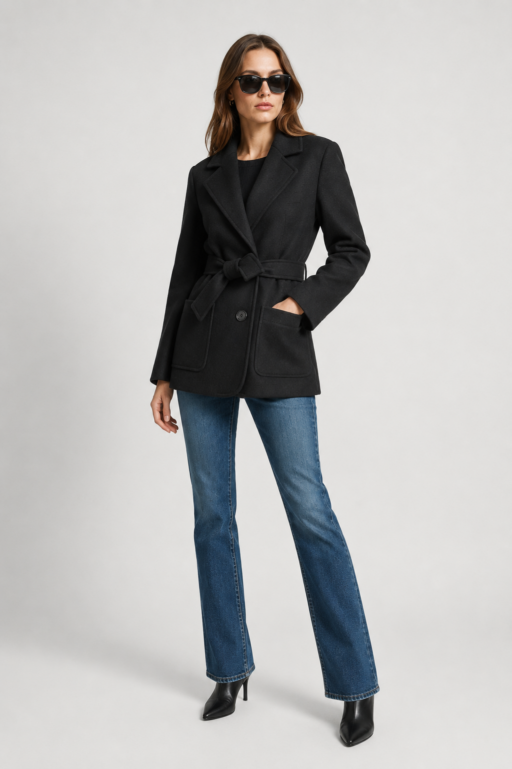 Trench-coat Mia en laine