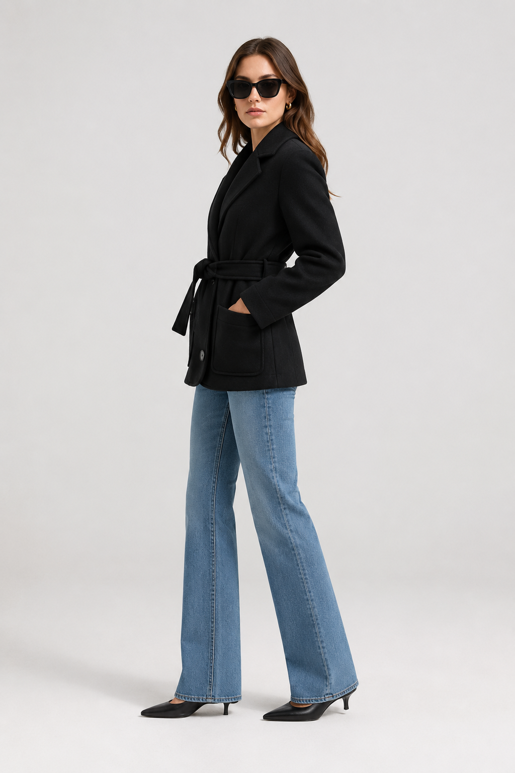 Trench-coat Mia en laine