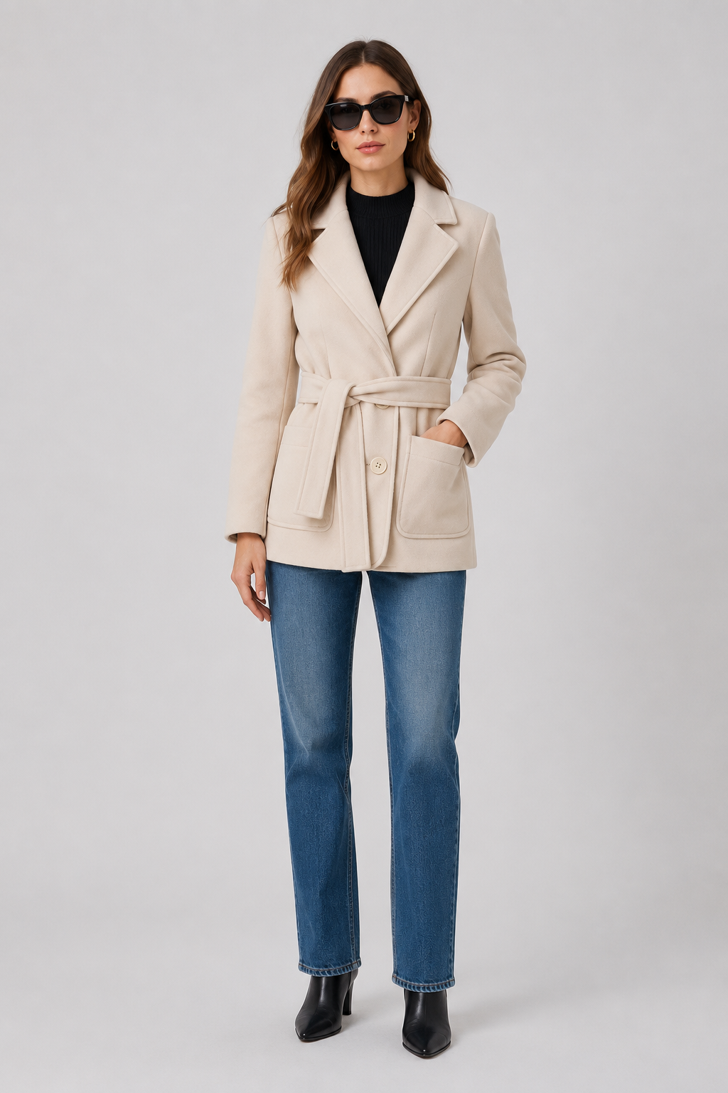 Trench-coat Mia en laine