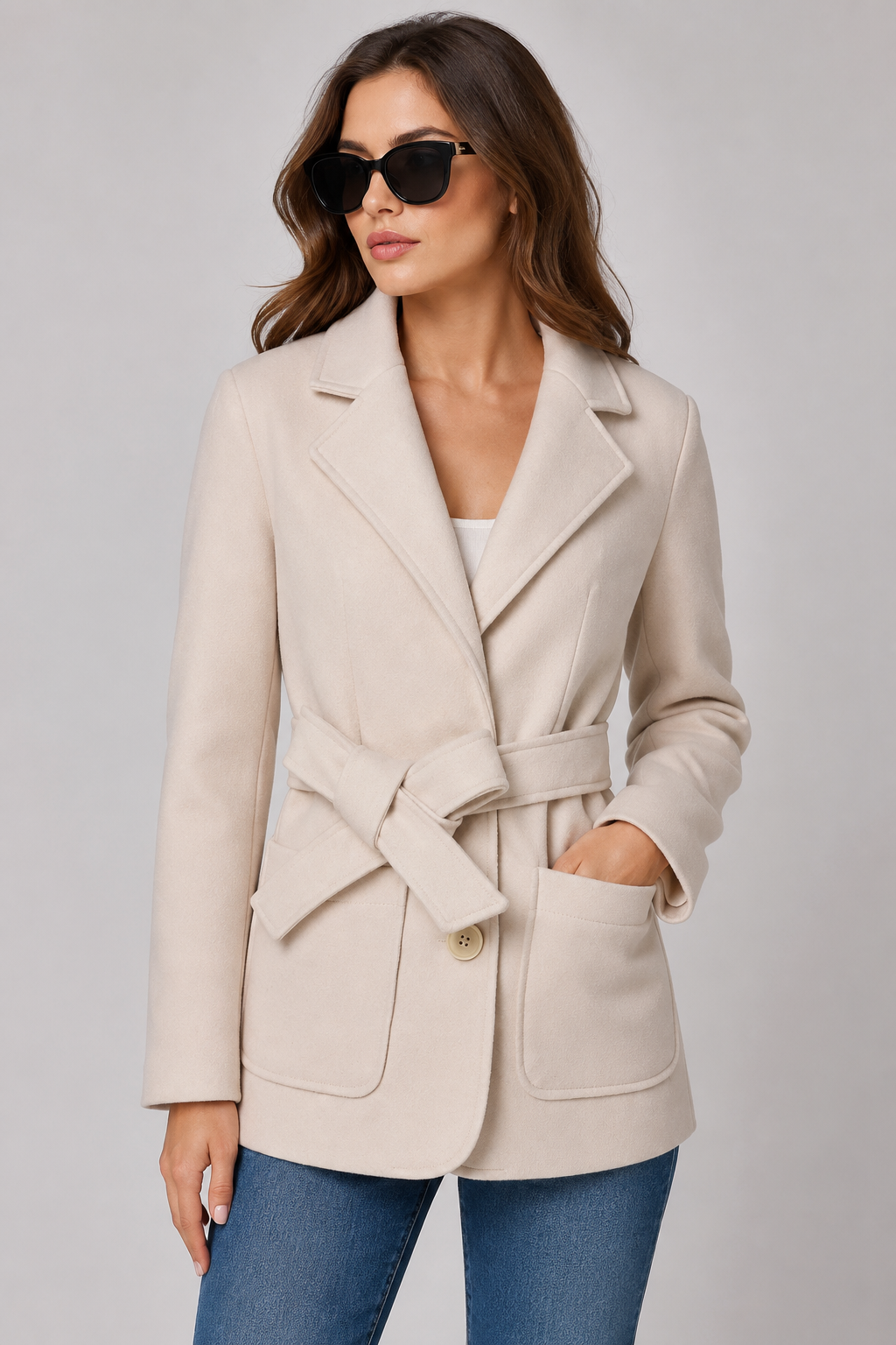 Trench-coat Mia en laine