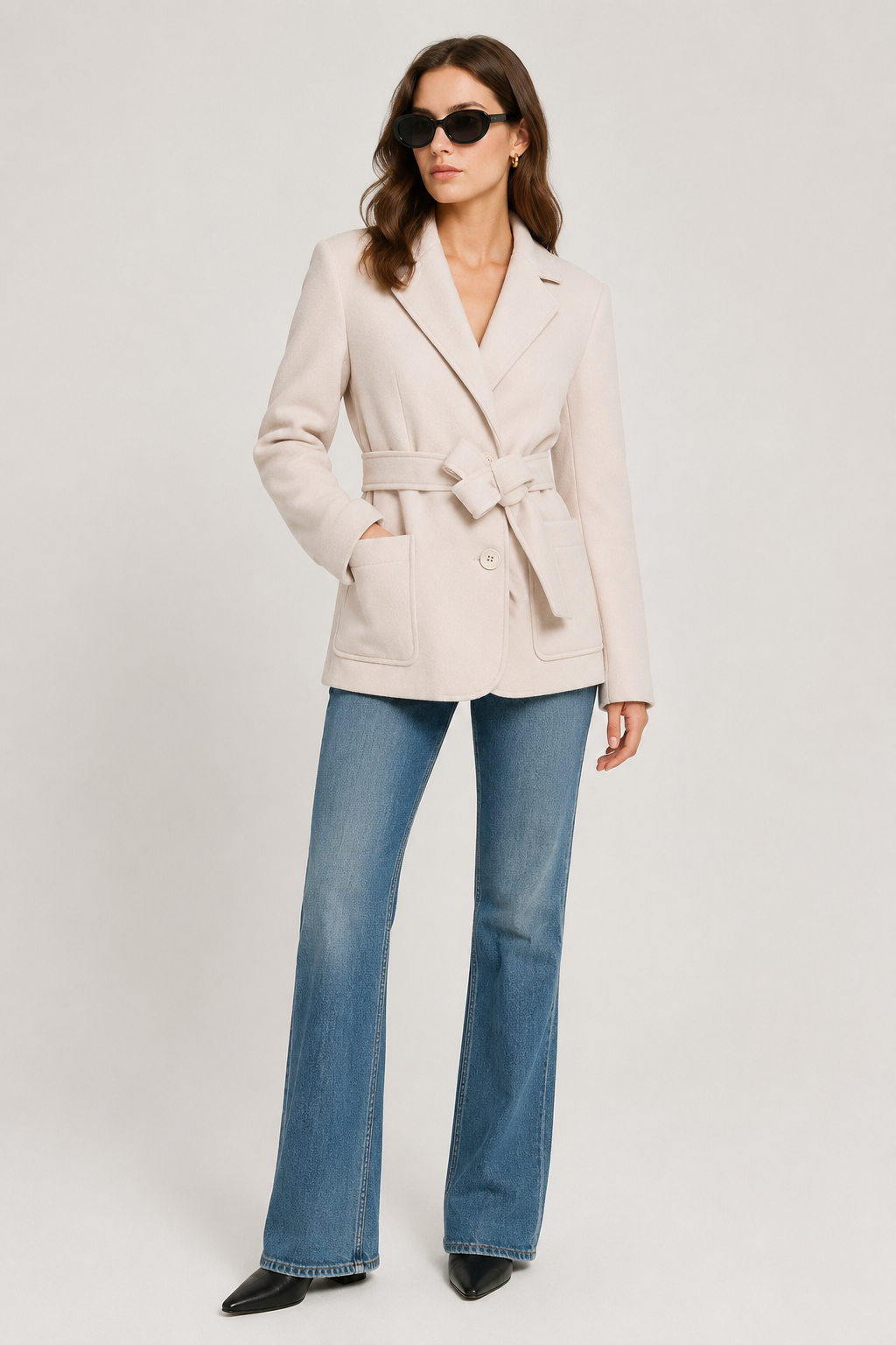 Trench-coat Mia en laine