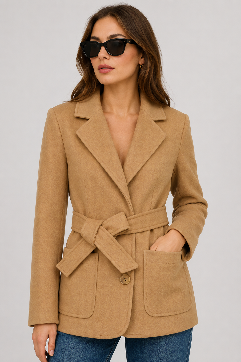Trench-coat Mia en laine