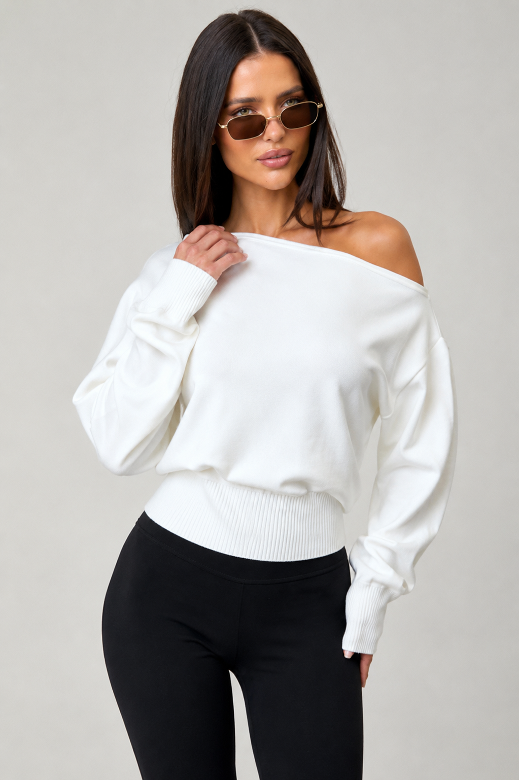 Maglione corto in maglia Hazel