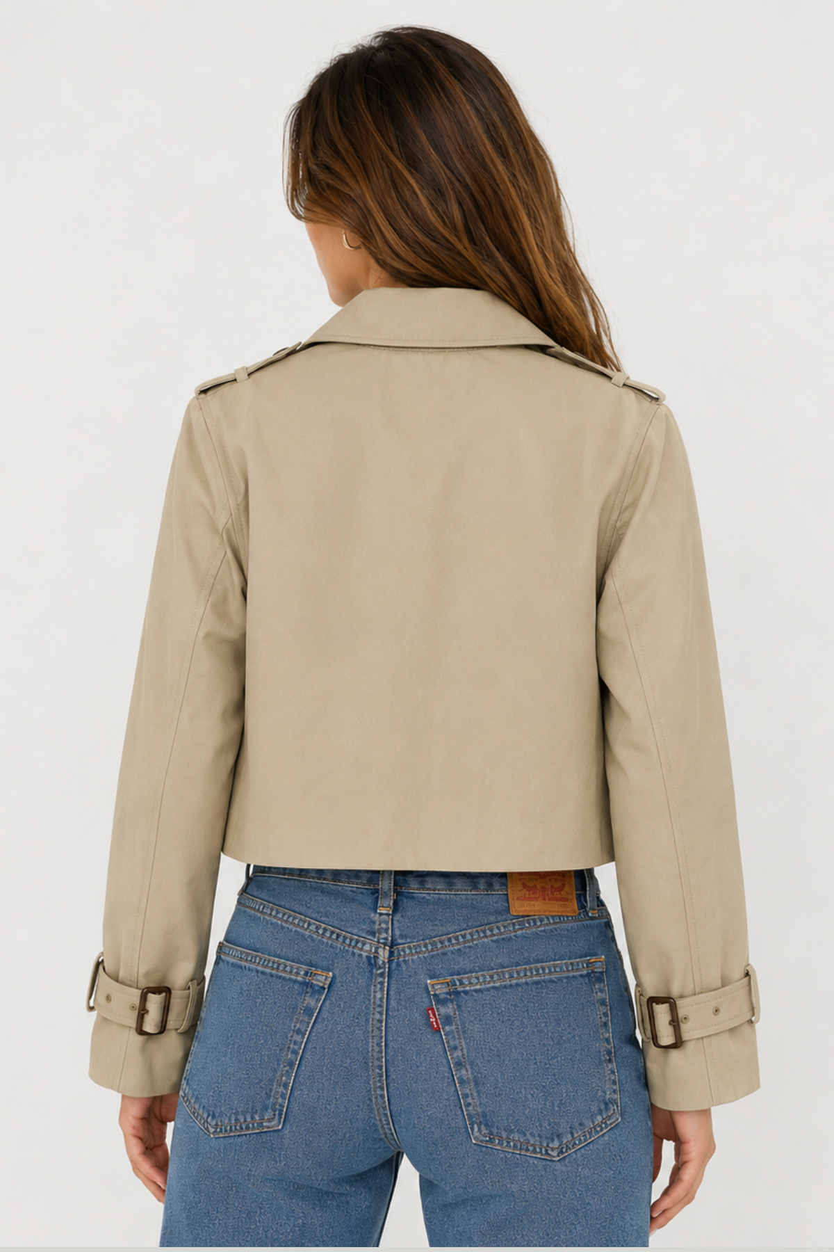 Stacy Cropped Trench Coat