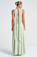 Elodie bustier asymmetric maxi dress