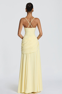 Luméssia draped crossover maxi dress