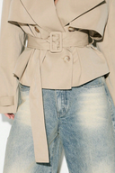 Lana Cropped Trench Jacket