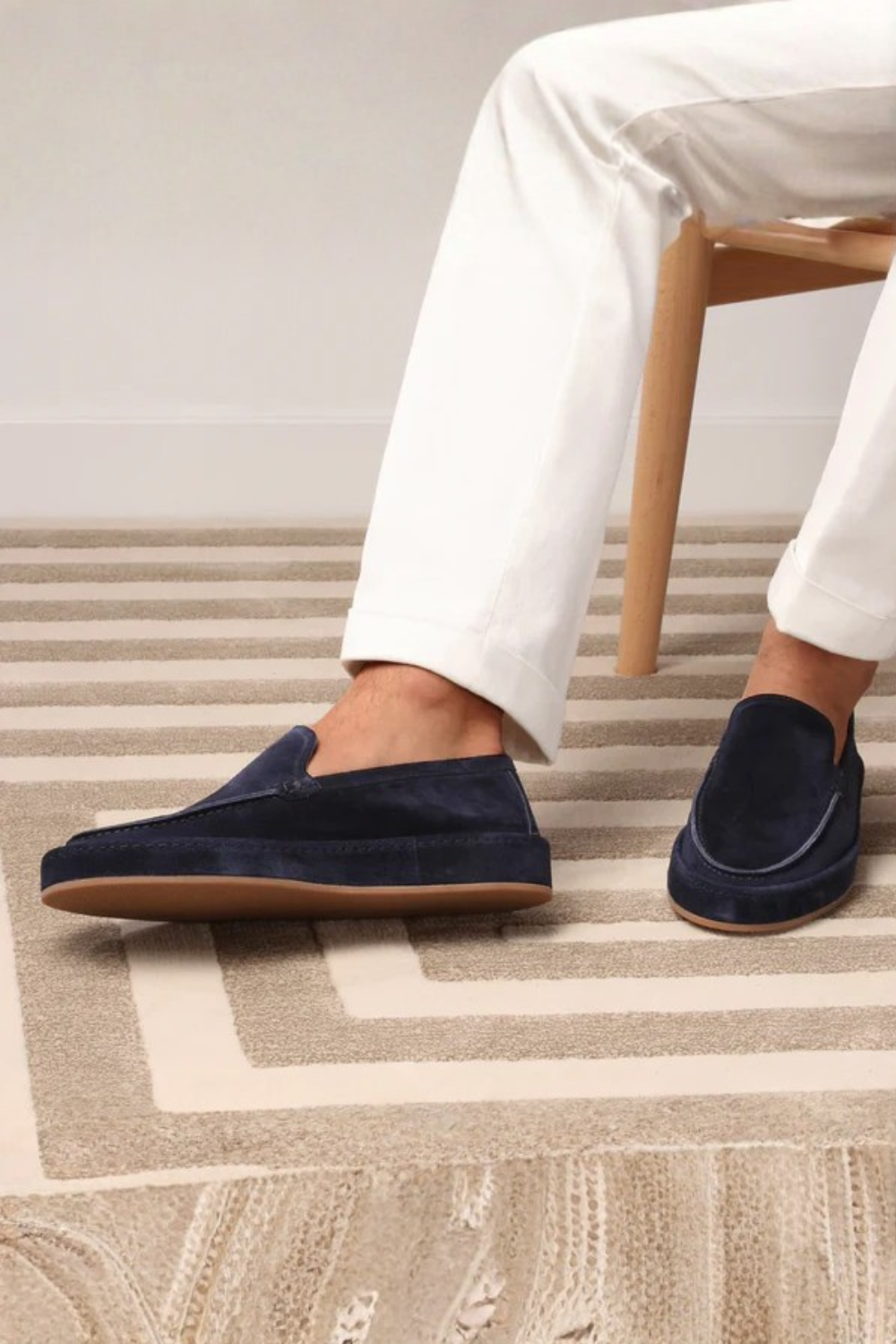Men Suede Stylish Slip On Loafers Cushion Sole