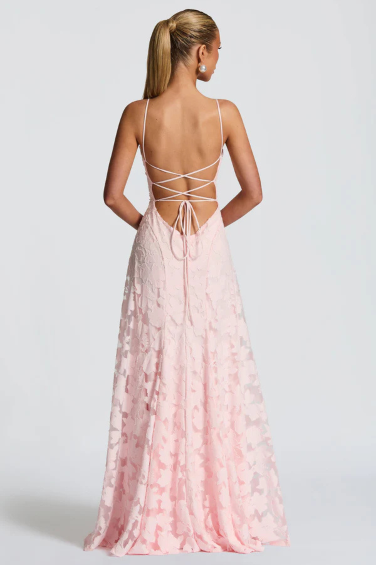Violaine floral devoré maxi dress
