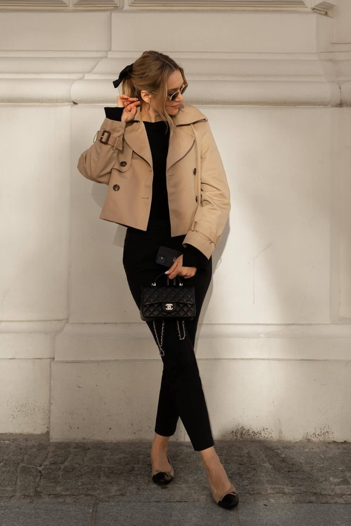 Stacy Cropped Trench Coat