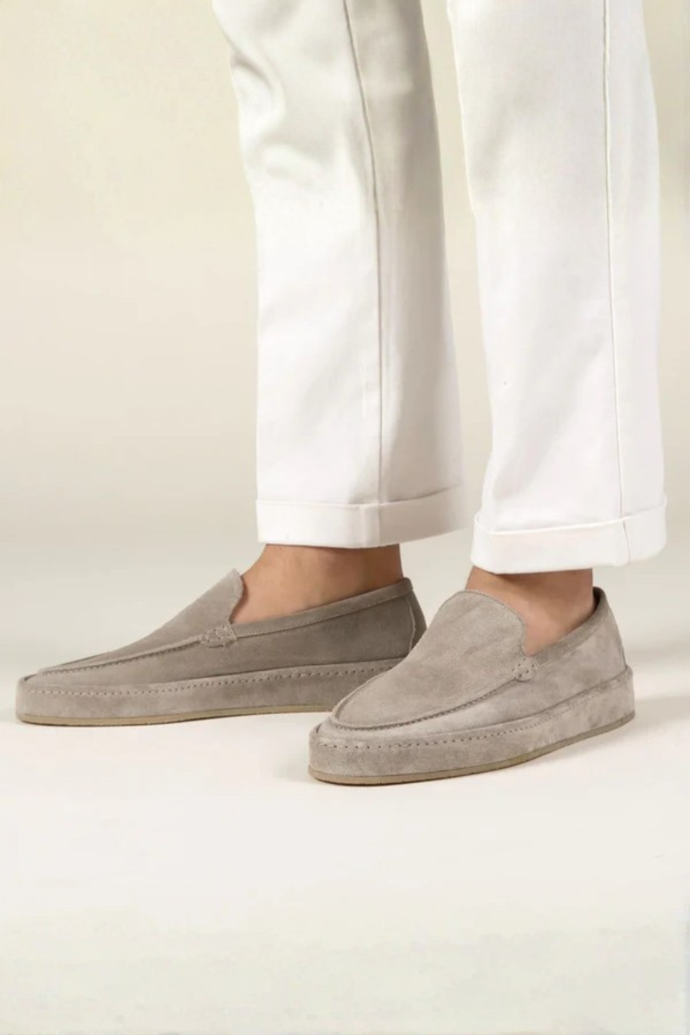 Men Suede Stylish Slip On Loafers Cushion Sole
