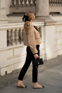 Stacy Cropped Trench Jacket