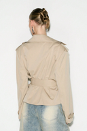Lana Cropped Trench Jacket