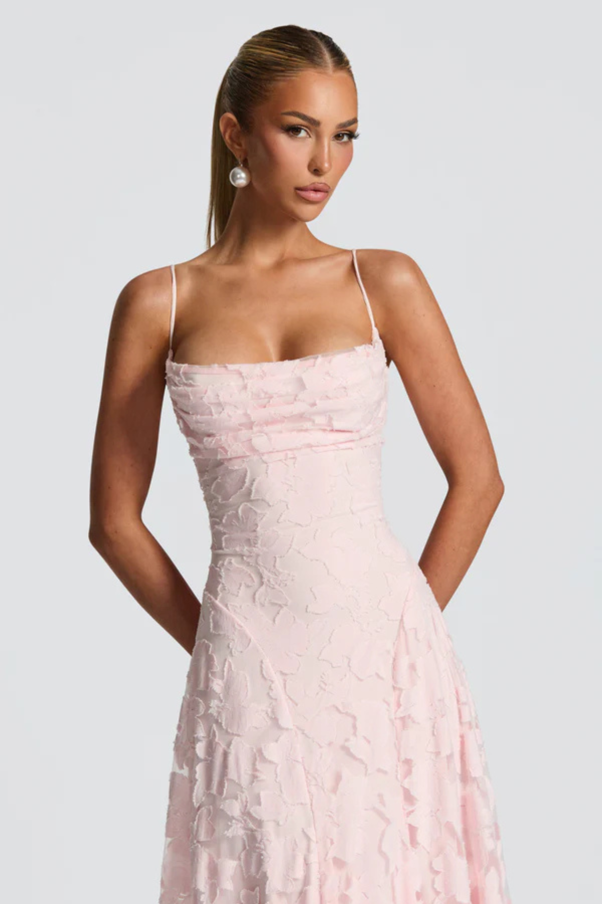 Violaine floral devoré maxi dress