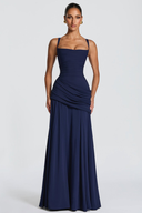 Luméssia draped crossover maxi dress