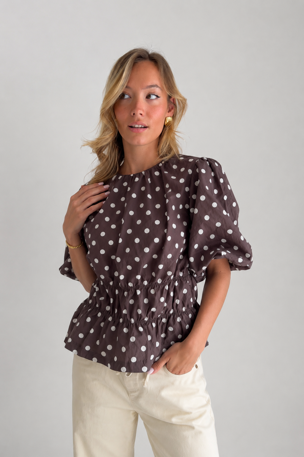 Lucy Peplum Blouse
