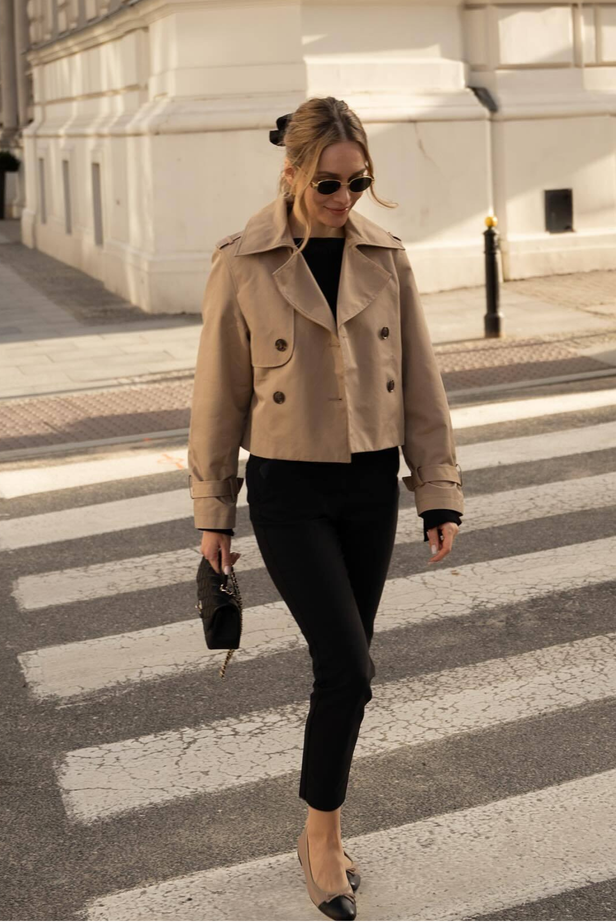Stacy Cropped Trench Coat