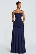 Luméssia draped crossover maxi dress
