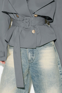 Lana Cropped Trench Jacket