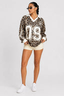 Jeany Leopard Oversized Shirt