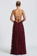 Violaine floral devoré maxi dress