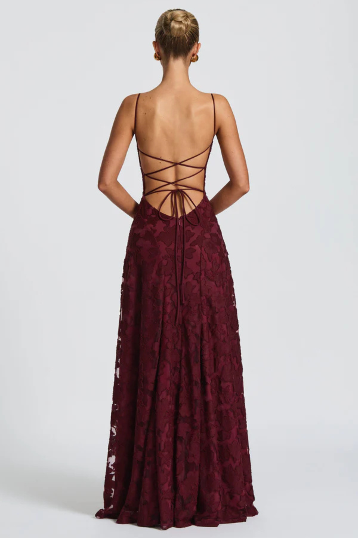 Violaine floral devoré maxi dress