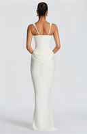 Cybéle corset square neck maxi dress