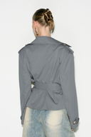 Lana Cropped Trench Jacket