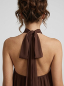 Evelyne halter chiffon mini dress