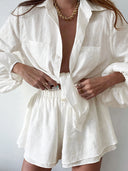 Sabrina Linen Short Set