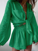 Sabrina Linen Short Set