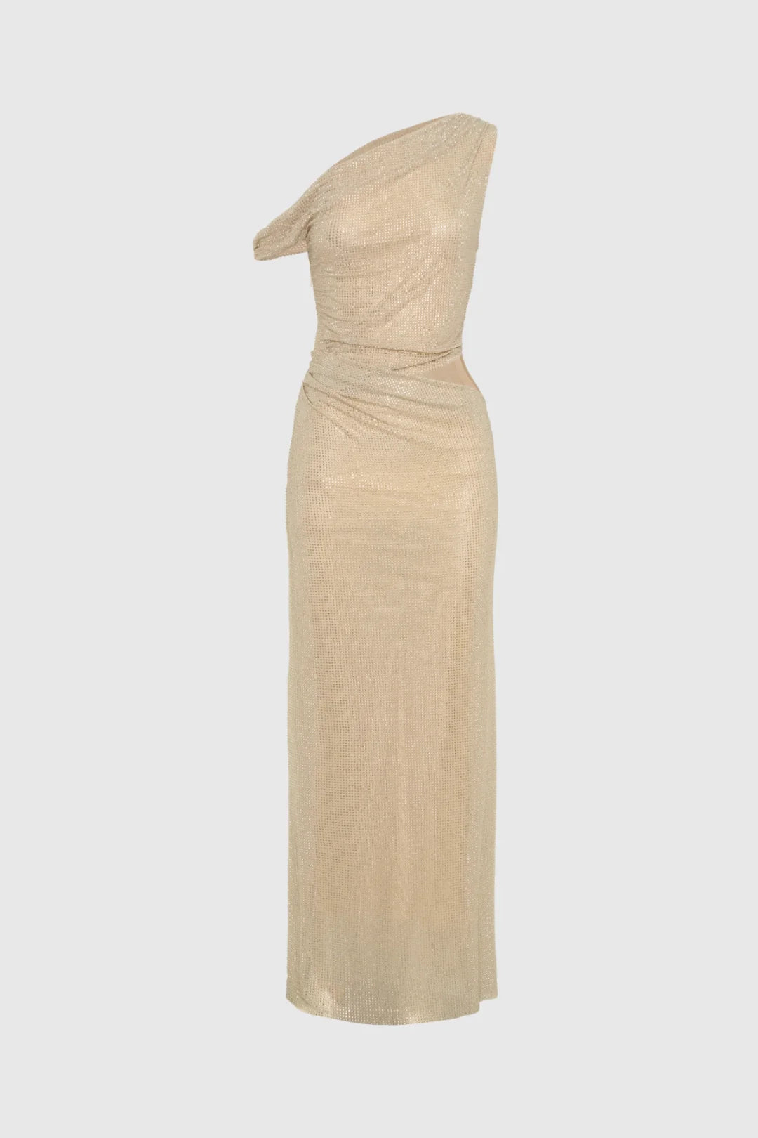 Cassiopée sequin one-shoulder maxi dress