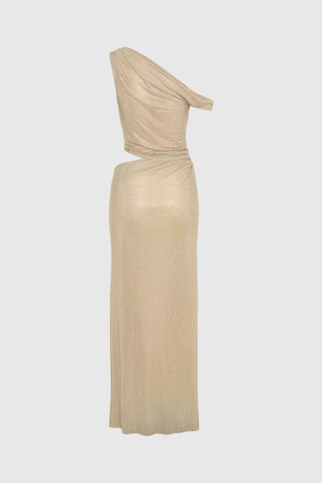 Cassiopée sequin one-shoulder maxi dress