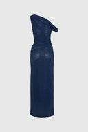 Cassiopée sequin one-shoulder maxi dress