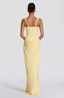 Cybéle corset square neck maxi dress
